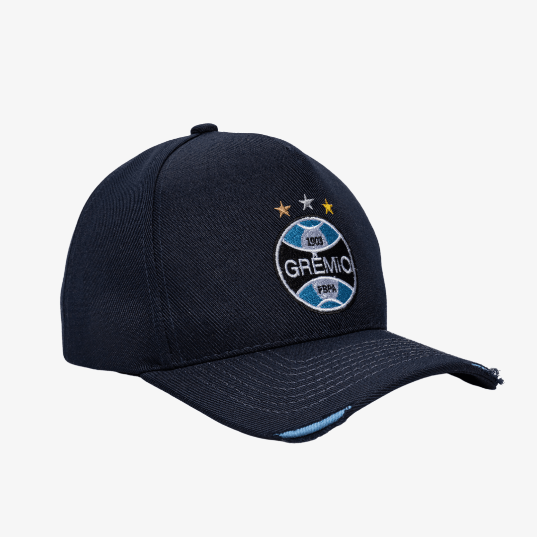 O Boné Grêmio - Azul Marinho, detalhe da gola
