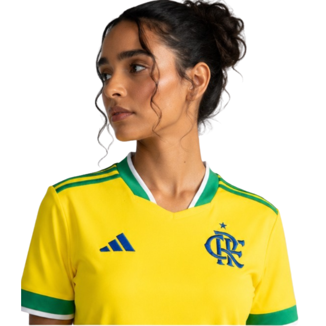 Camisa Flamengo - Brasil 26/27 Amarela — imagem 4