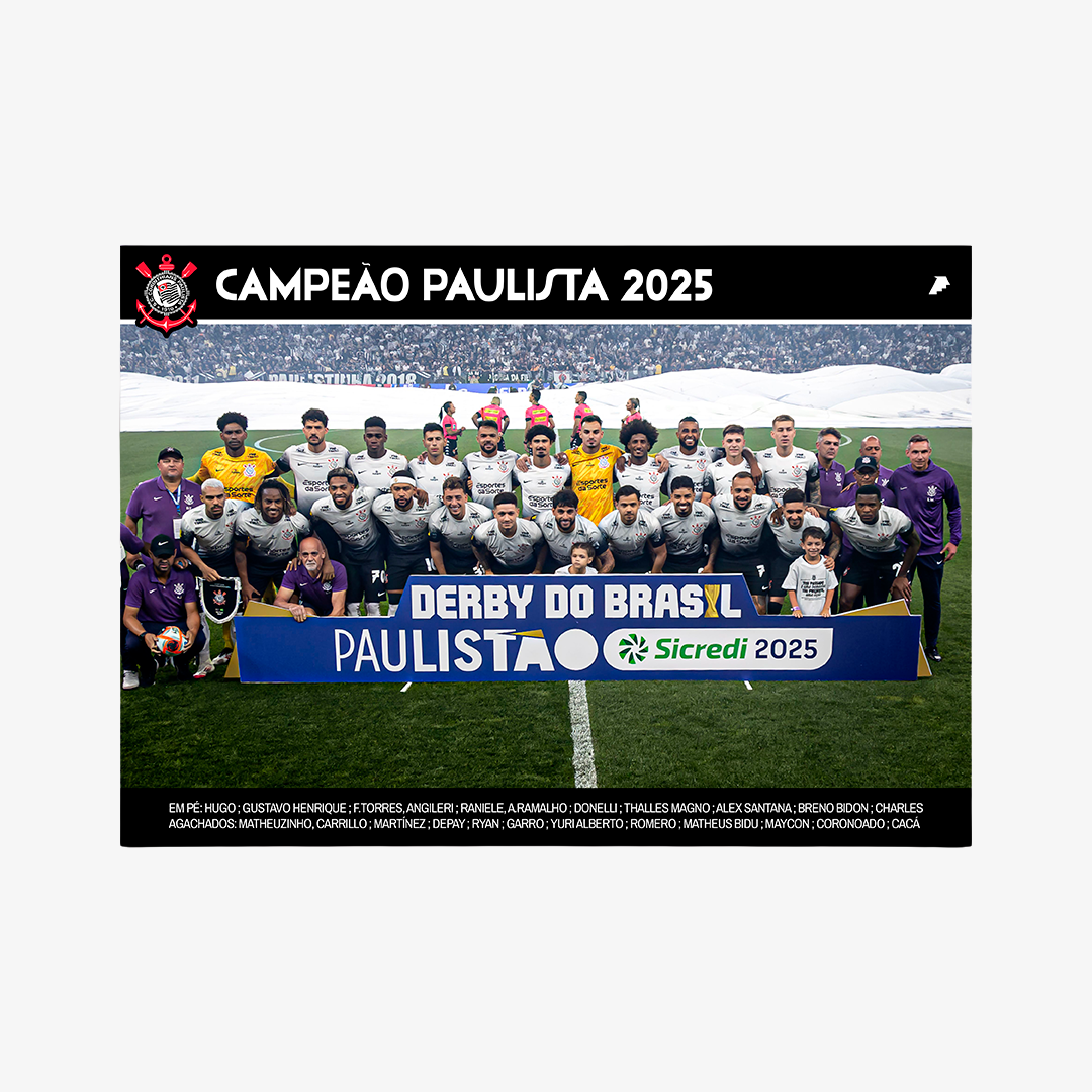 Kit Posters Corinthians - "O Dia que a Loucura Virou Mundial" + 4 Adesivos Exclusivos na TSN Sports