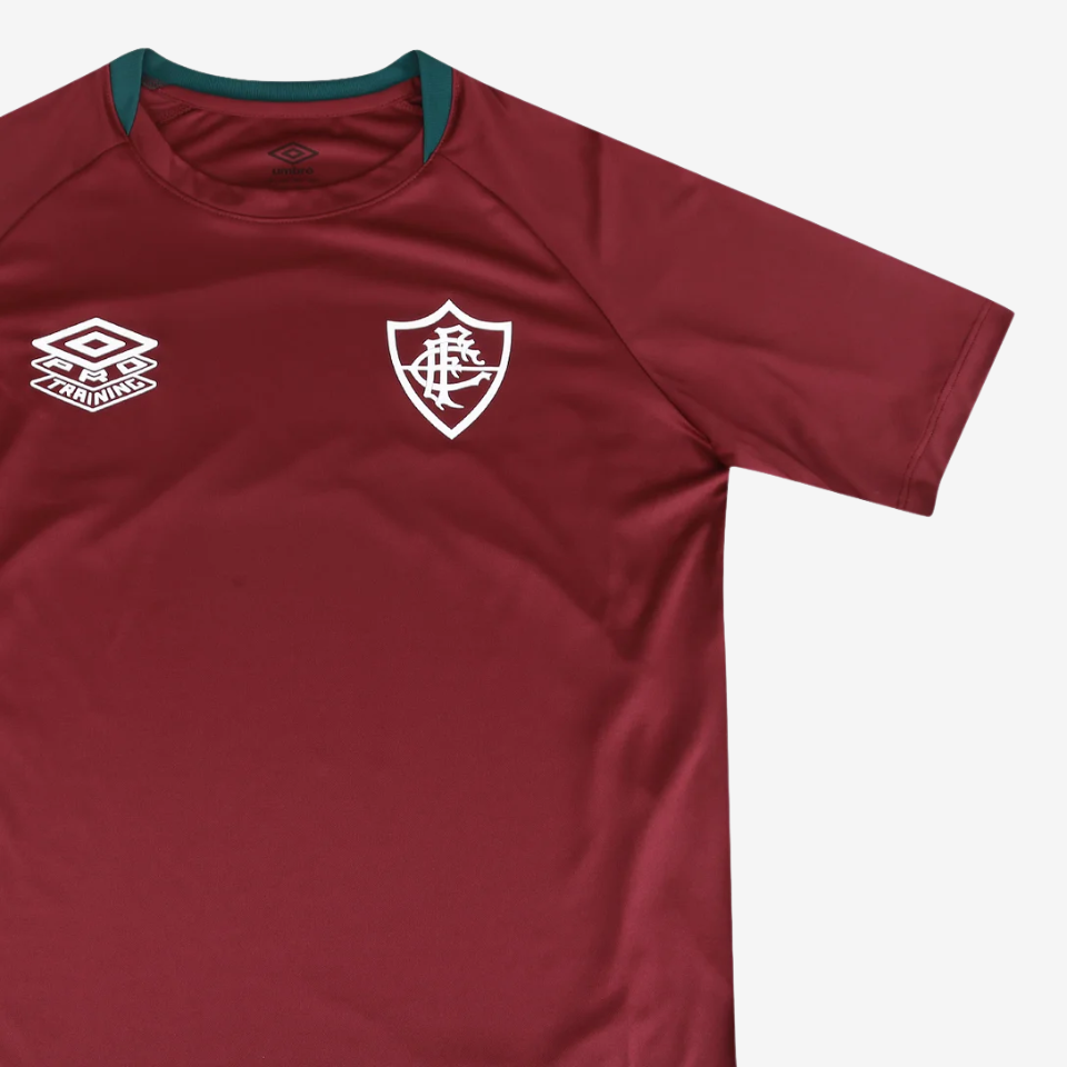 Camisa Treino Umbro Fluminense 2025/26, vista de frente