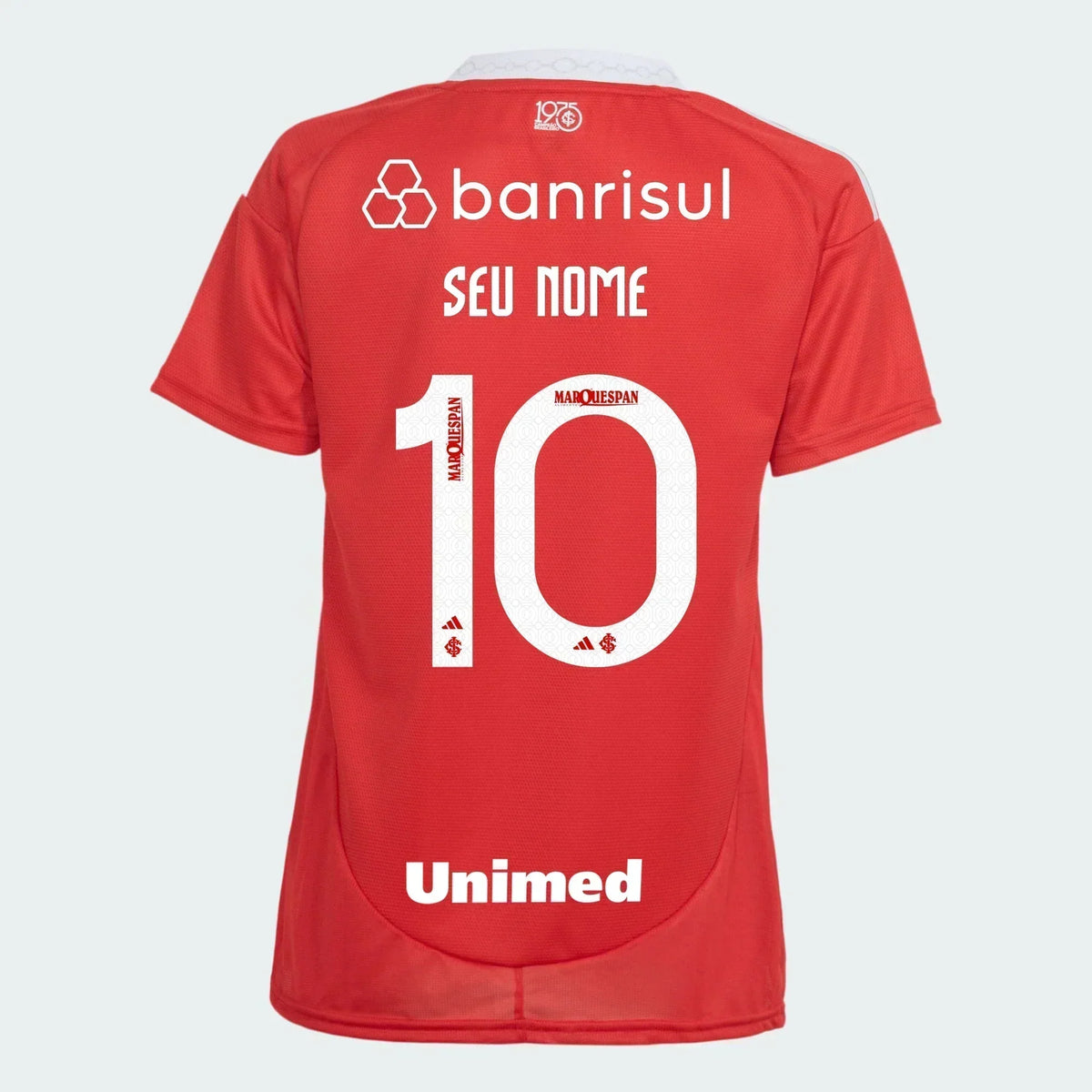 Camisa Feminina Adidas Internacional 2025/26 I Com Patrocínios, vista de frente