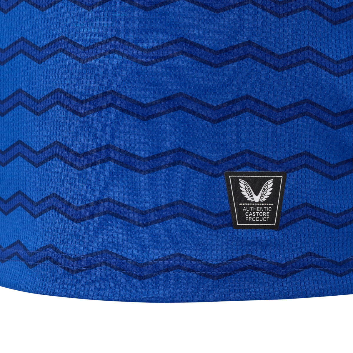 Camisa Everton FC 2025/26 I, detalhe do tecido