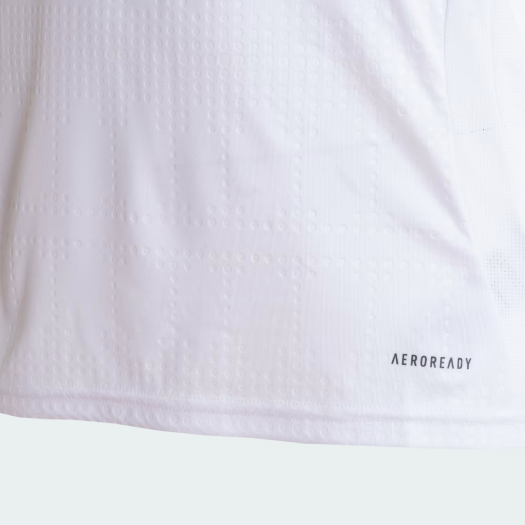 Camisa Adidas Internacional 2025/26 II, detalhe da manga