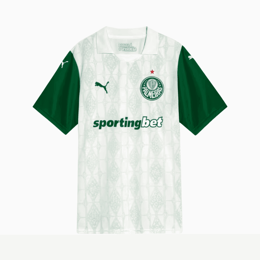 Camisa Puma Palmeiras 2025/26 II - MORENO N° 5, vista de frente