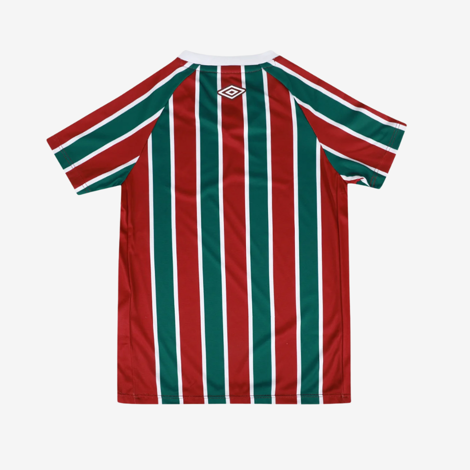 Conjunto Infantil Umbro Fluminense 2025/26 I, detalhe do escudo