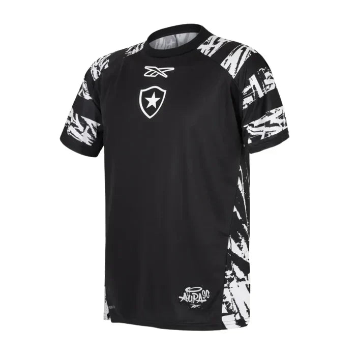 Camisa Botafogo Pré-Jogo 2025/26, detalhe da gola