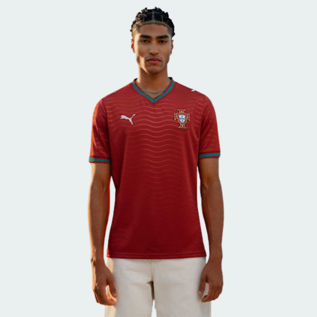 Camisa Portugal 2026/27 I, detalhe da manga