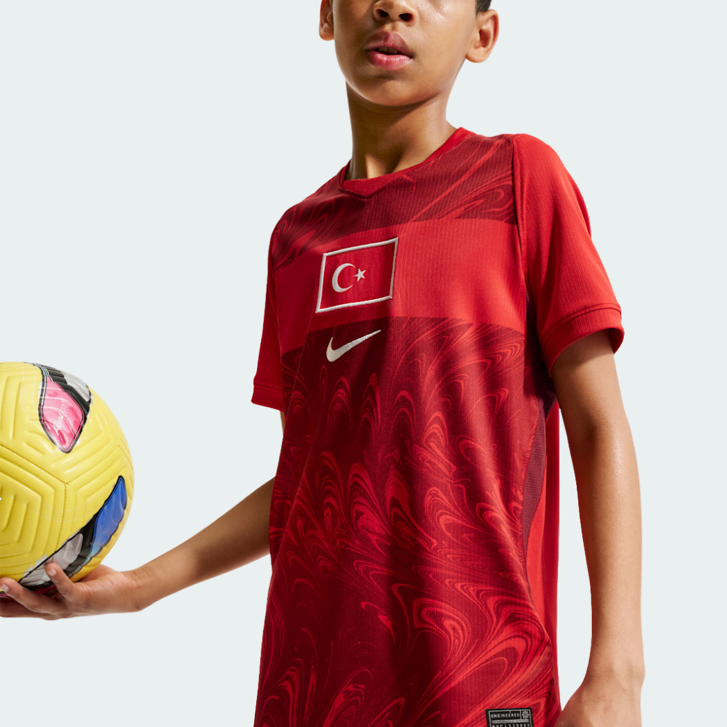 Camisa Infantil Turquia 2026/27 I, vista de frente