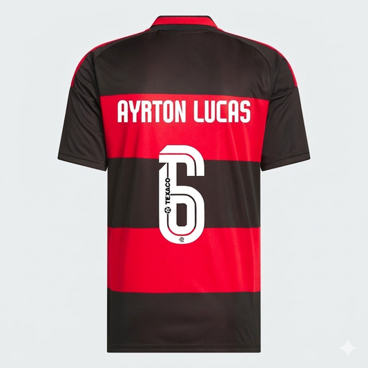Camisa Adidas Flamengo 2026/27 I AYRTON LUCAS N° 6 na TSN Sports