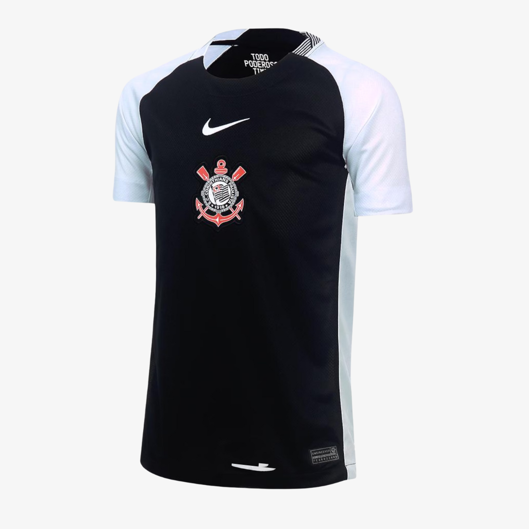 Conjunto Infantil Nike Corinthians 2025/26 II, vista de frente