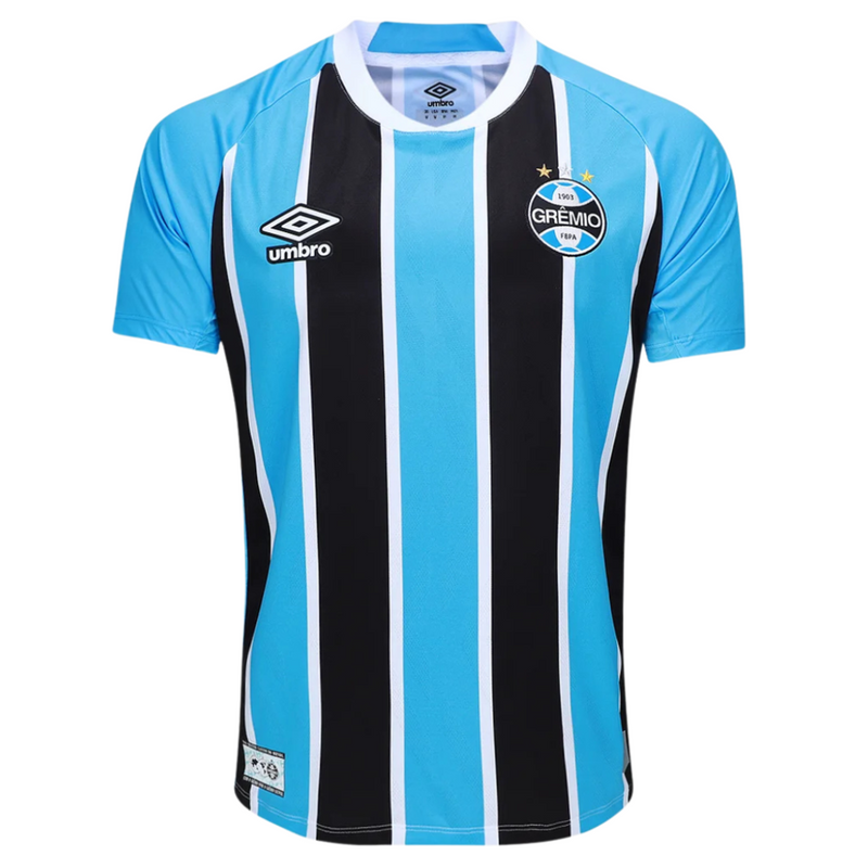Camisa Grêmio Torcedor - Temporada 25/26 l - Azul e preto