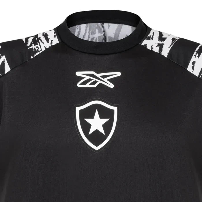 Camisa Botafogo Pré-Jogo 2025/26, detalhe do escudo