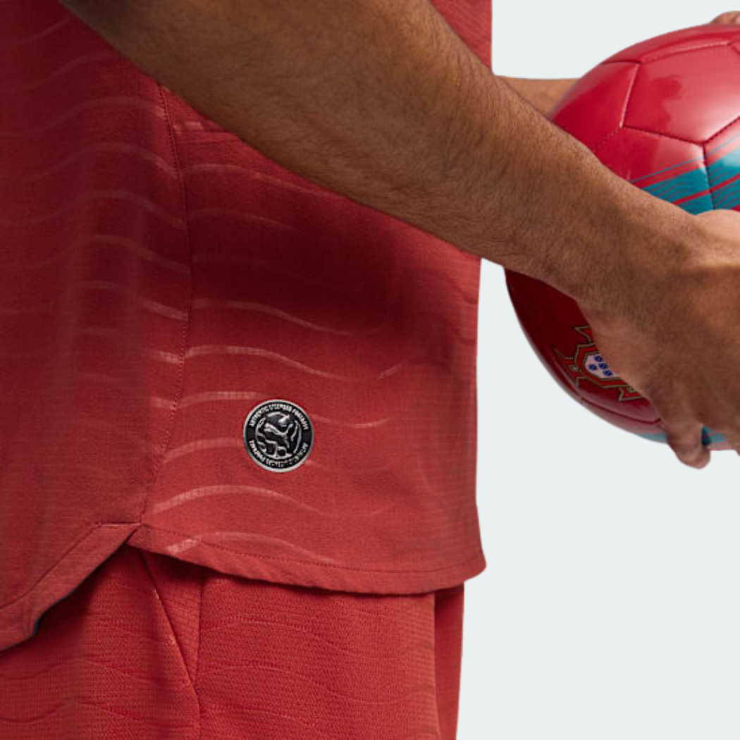 Camisa Portugal 2026/27 I Jogador, detalhe do tecido