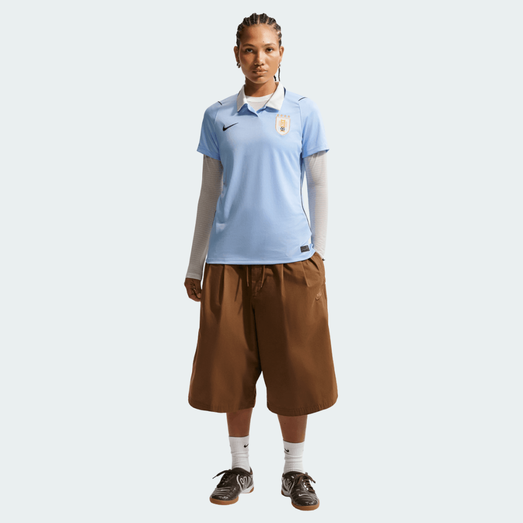 Camisa Feminina Uruguai 2026/27 I, detalhe do escudo