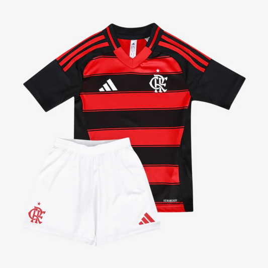 Conjunto Infantil Adidas Flamengo 2025/26 I na TSN Sports