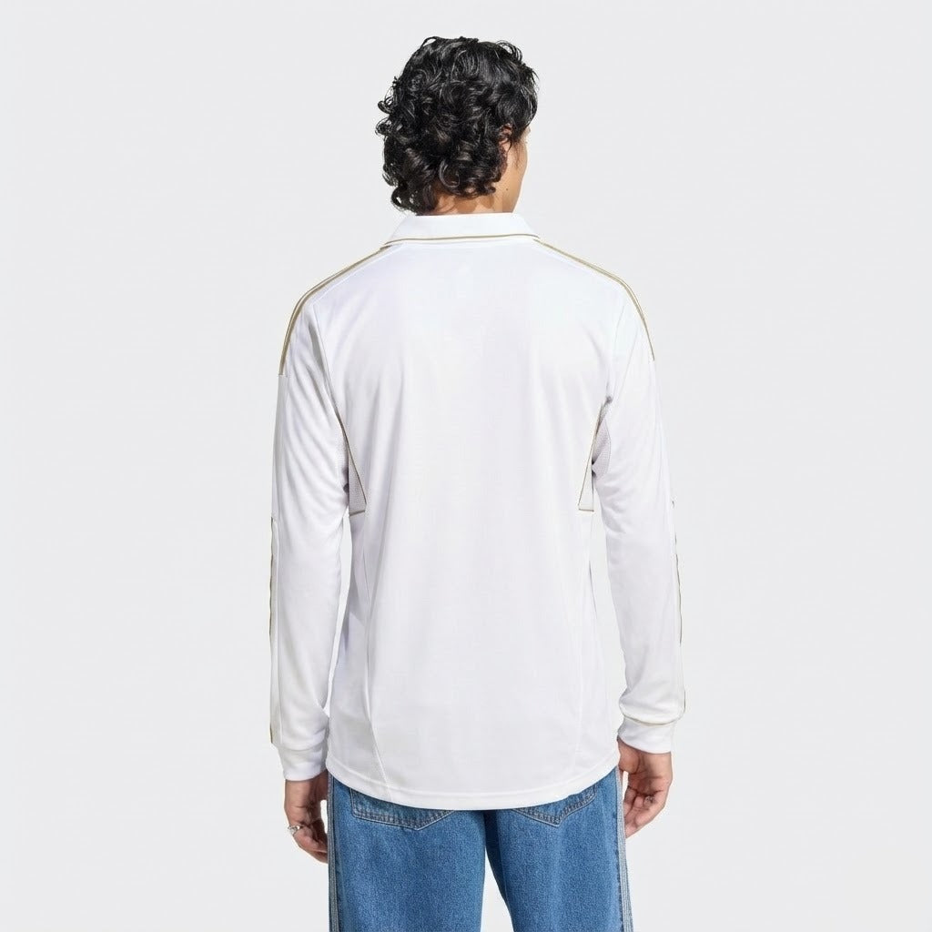 Camisa Retrô Real Madrid 2011/12 I Manga Longa, vista de frente