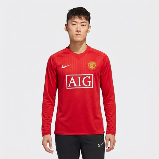 Camisa Retrô Manchester United 2007/08 I Manga Longa na TSN Sports