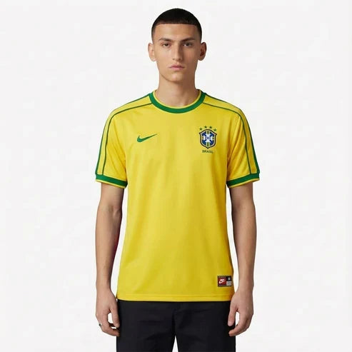 Camisa Seleção Brasil Home - Retrô 1998 na TSN Sports