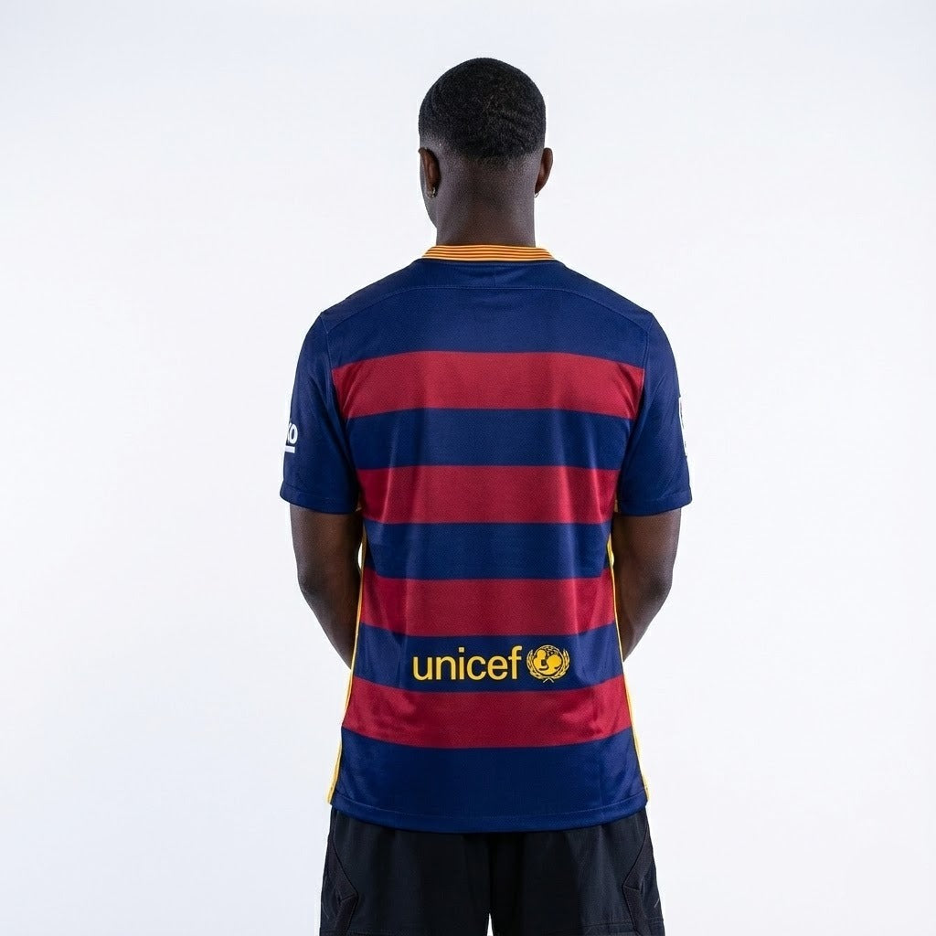 Camisa Retrô Barcelona 2015/2016 I, vista de frente