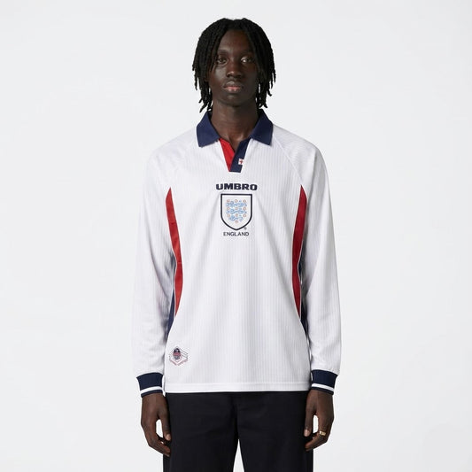 Camisa Retrô Inglaterra 1998/99 I Manga Longa na TSN Sports