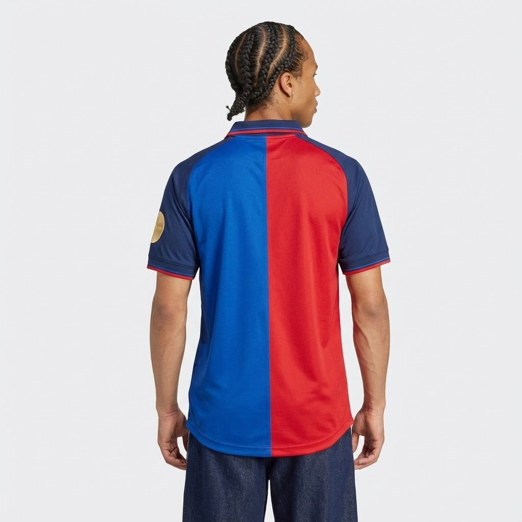 Camisa Retrô Barcelona Edição Comemorativa 100 Anos, vista de frente
