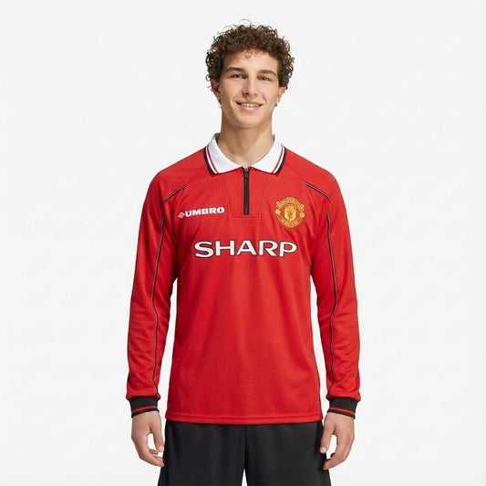 Camisa Retrô Manchester United 1998/99 I Manga Longa na TSN Sports
