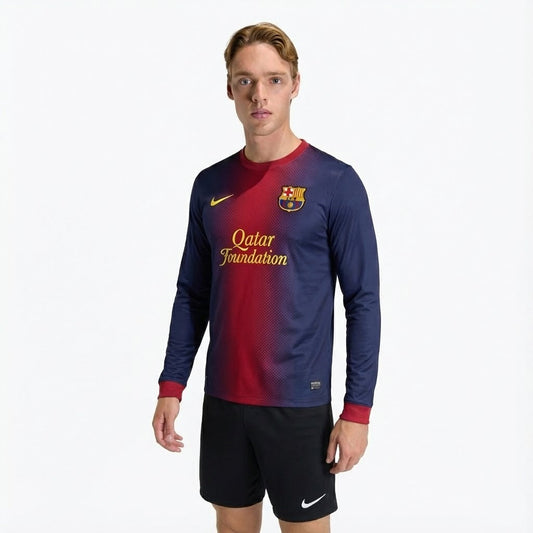 Camisa Retrô Barcelona 2012/13 I Manga Longa na TSN Sports