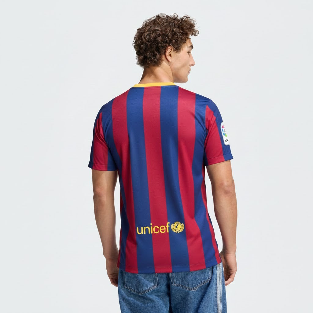 Camisa Retrô Barcelona 2013/14 I, vista de frente