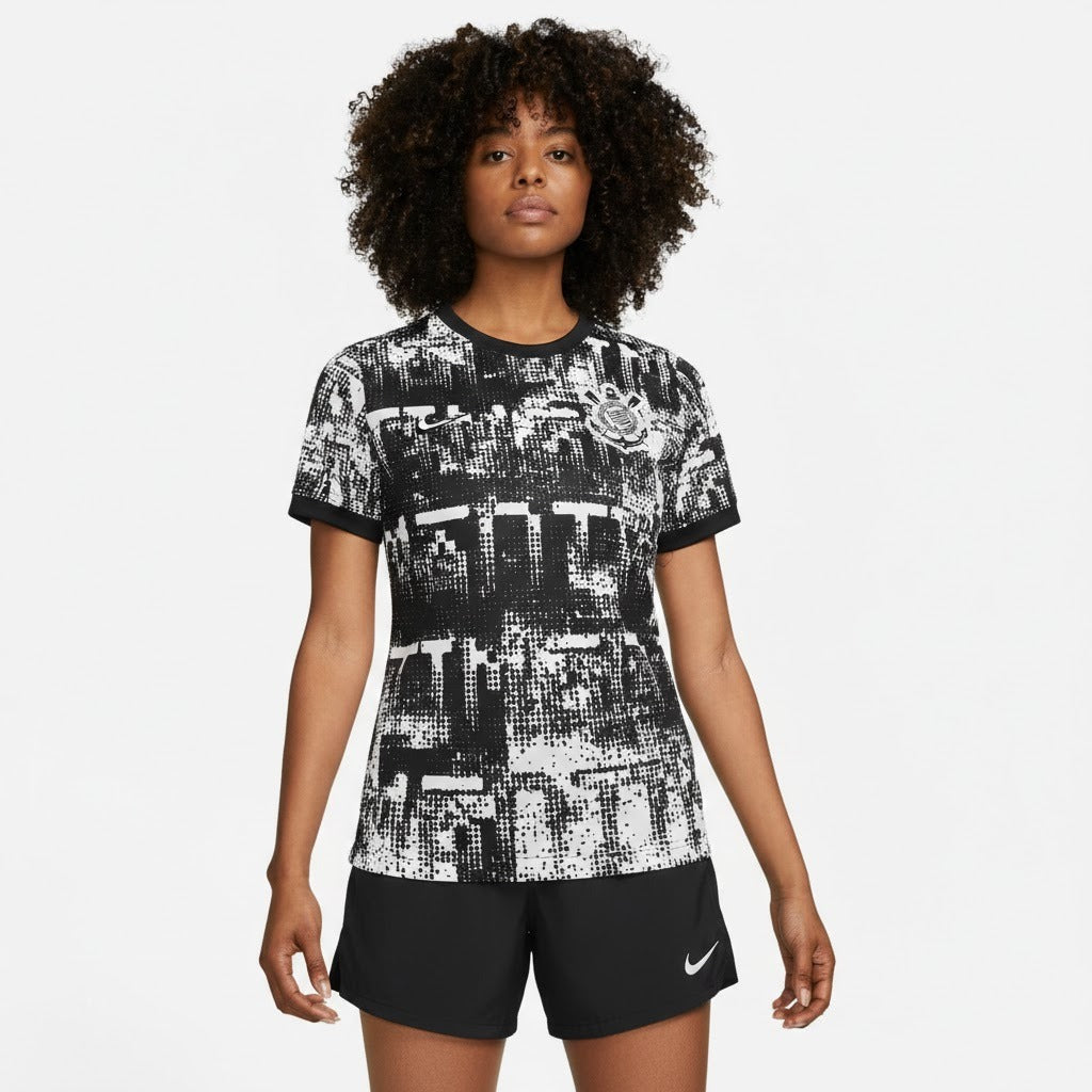 Camiseta Corinthians Feminina 2026 Pré-Jogo na TSN Sports