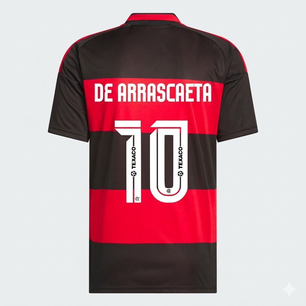 Camisa Adidas Flamengo 2026/27 I DE ARRASCAETA N° 10 na TSN Sports