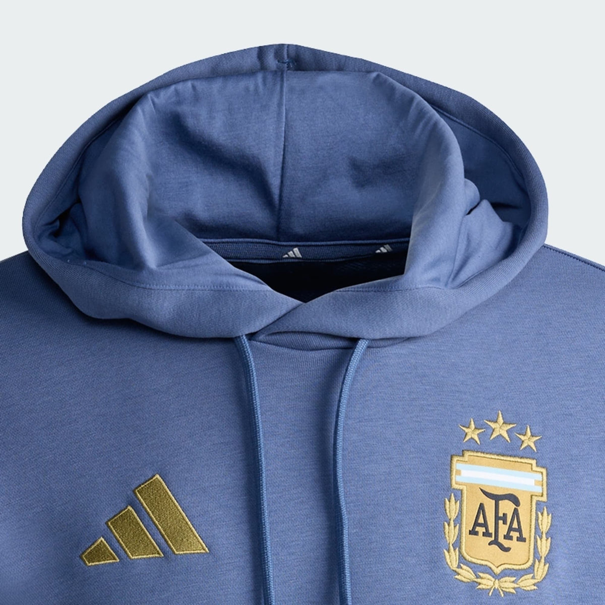 Blusa Capuz Argentina DNA, detalhe do escudo