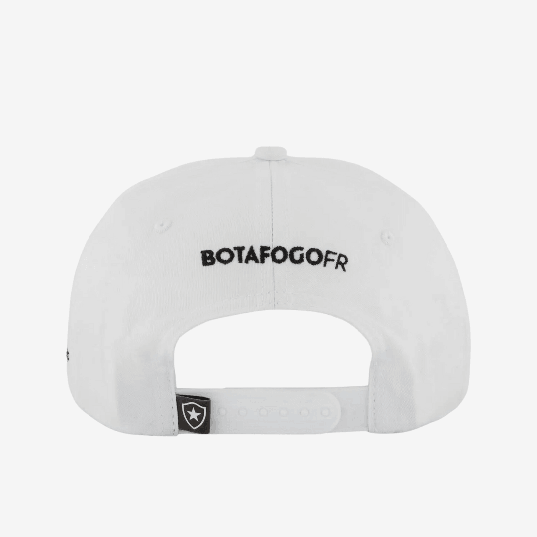 Boné Botafogo Essential Branco, detalhe do escudo