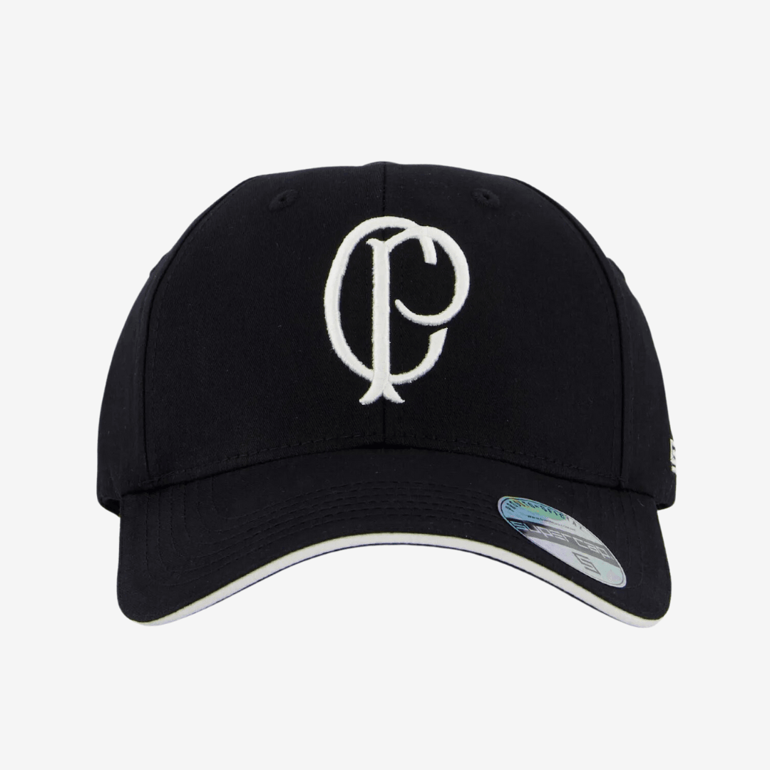 Boné Corinthians Prestige - Preto, vista de frente