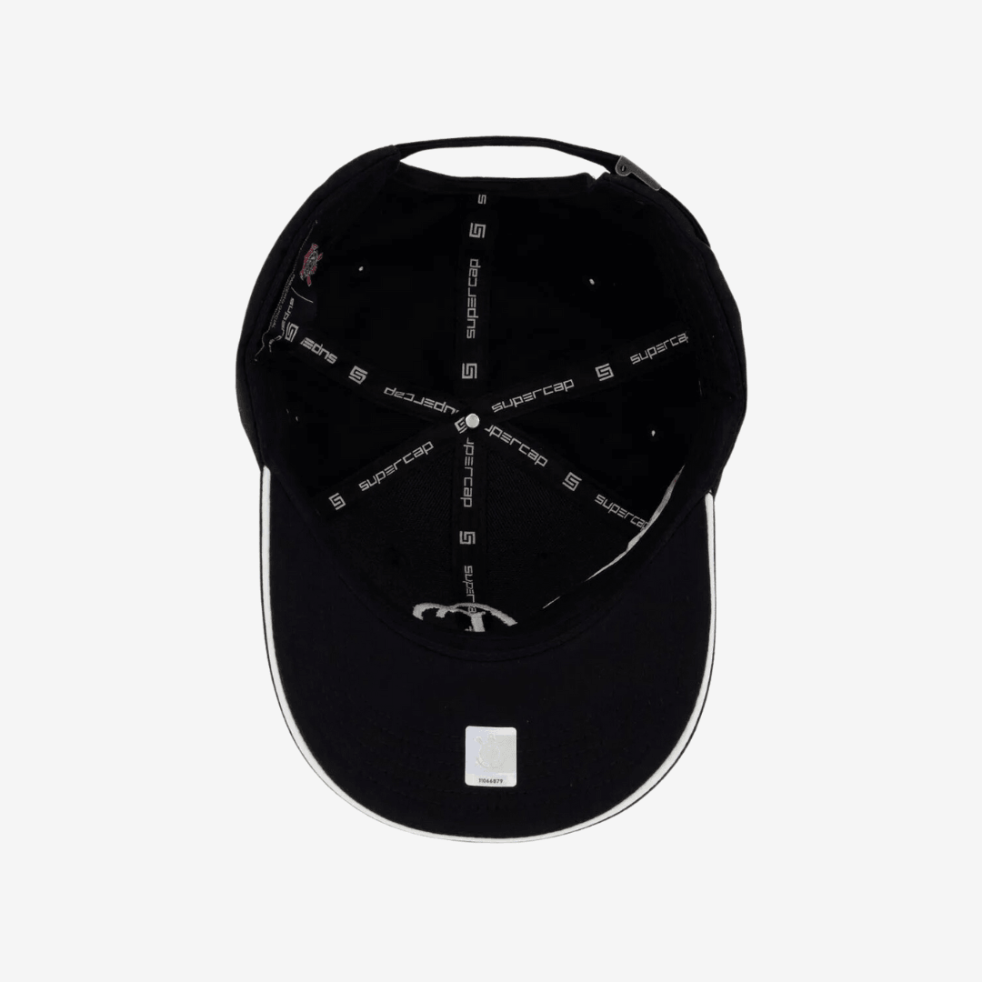 Boné Corinthians Prestige - Preto, detalhe do escudo