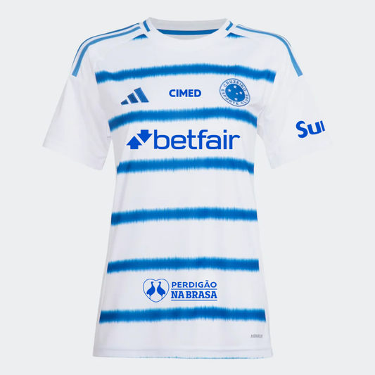 Camisa Feminina adidas Cruzeiro 2025/26 II COM PATROCÍNIOS na TSN Sports