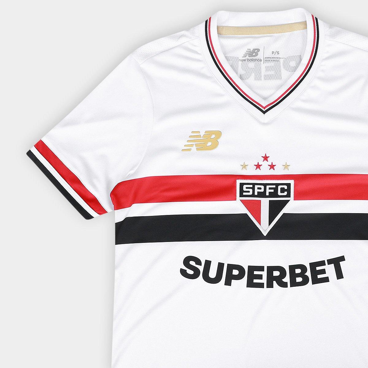 Camisa Feminina New Balance São Paulo 2025/26 I, vista de frente