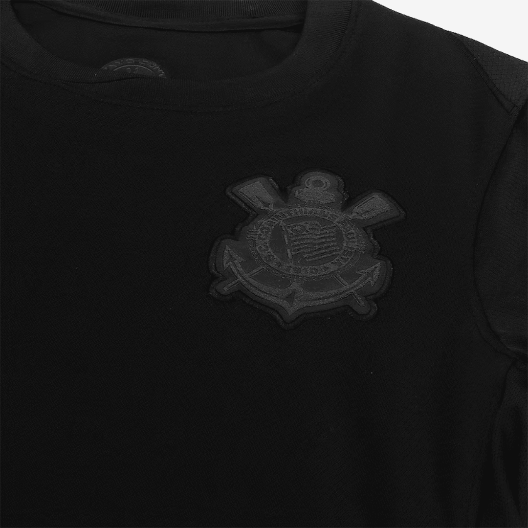 Camisa Feminina Nike Corinthians 2024/25 II Torcedor, detalhe do escudo