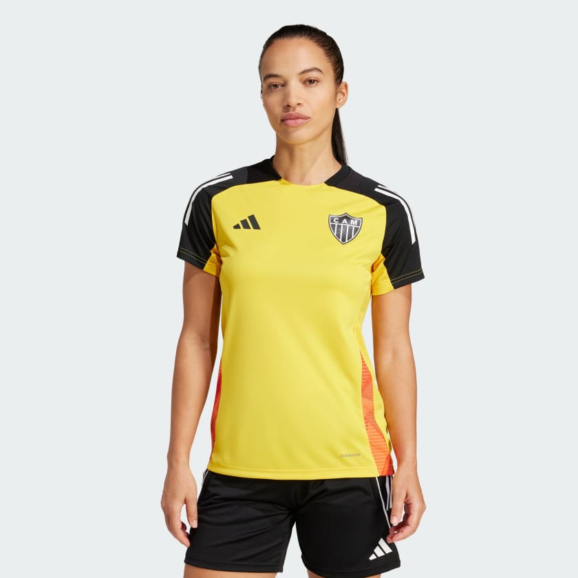 Camisa Feminina Treino Adidas Atlético Mineiro 2024/25, vista de frente