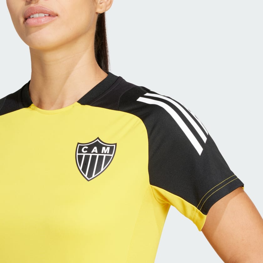 Camisa Feminina Treino Adidas Atlético Mineiro 2024/25, detalhe do tecido