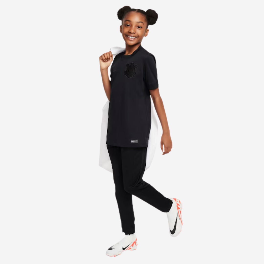 Camisa Infantil Nike Corinthians 2024/25 II Torcedor, detalhe do tecido
