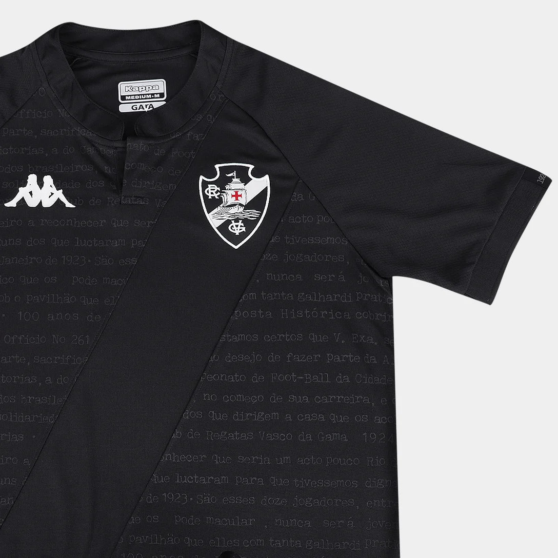 Camisa Kappa Vasco da Gama Kombat 2024/25 III, vista lateral