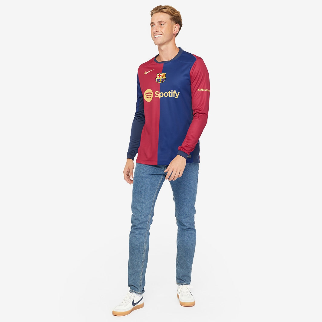 Camisa Manga Longa Nike FC Barcelona 2024/25 Torcedor, vista de frente