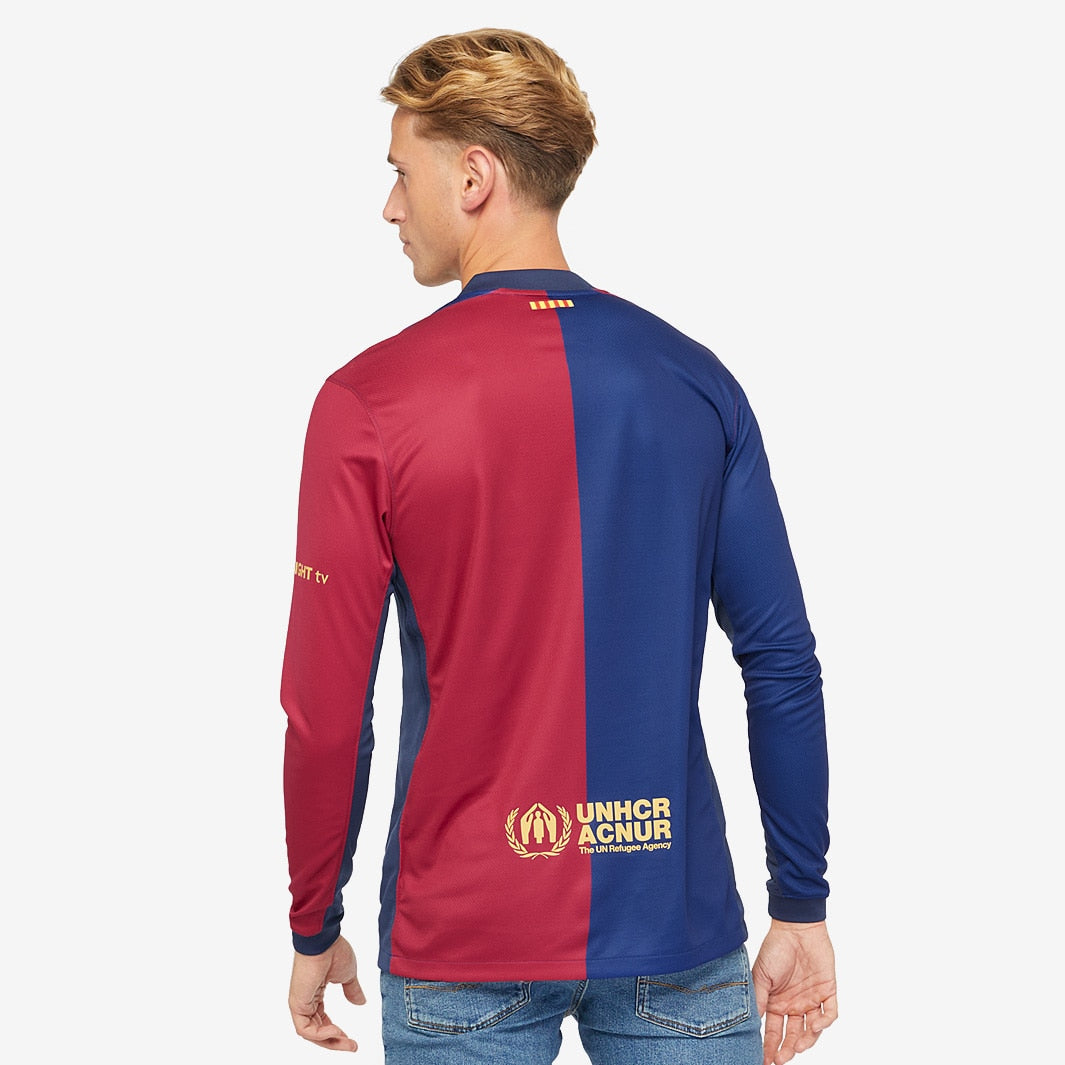 Camisa Manga Longa Nike FC Barcelona 2024/25 Torcedor, vista de costas
