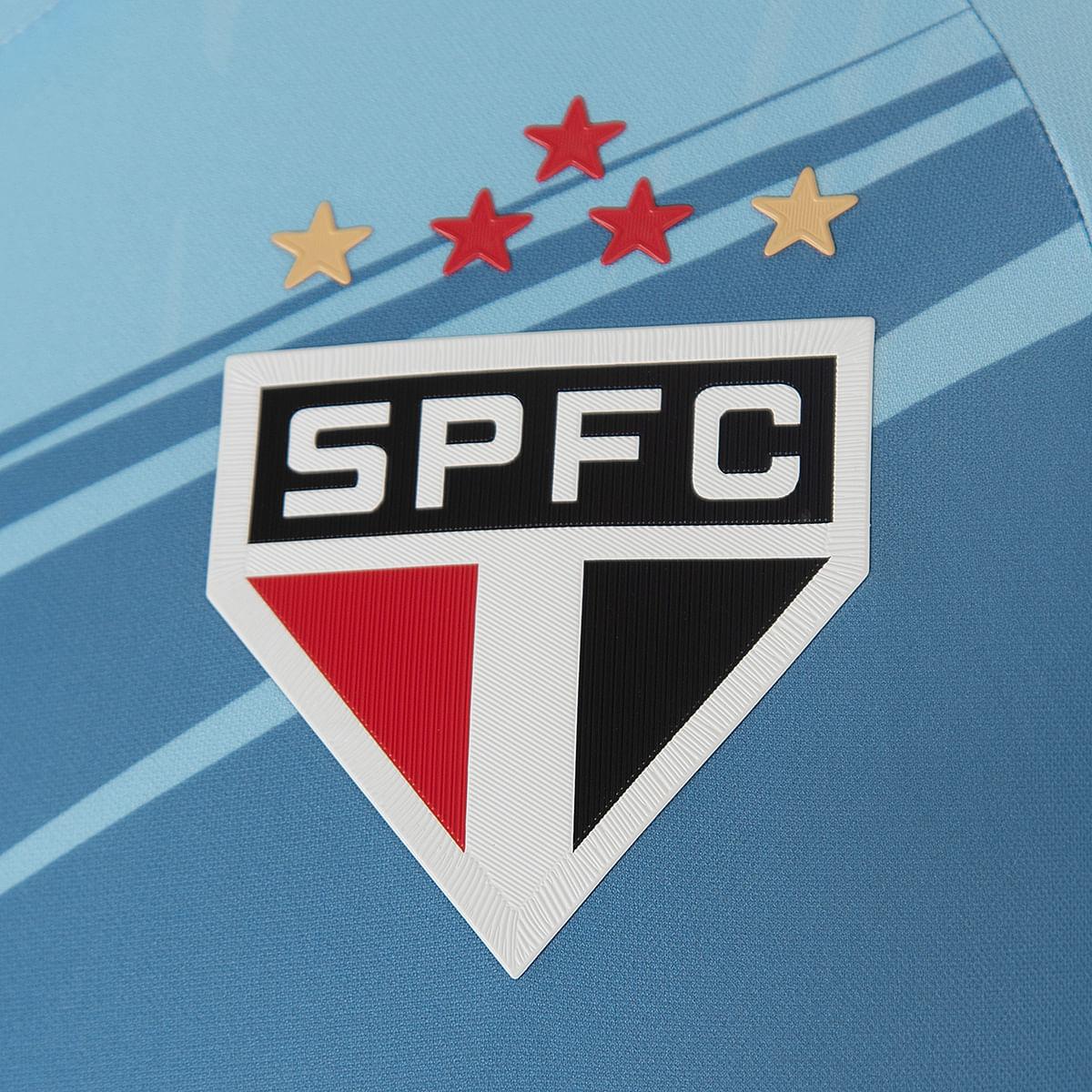 Camisa New Balance São Paulo 2025/26 Goleiro, detalhe do escudo