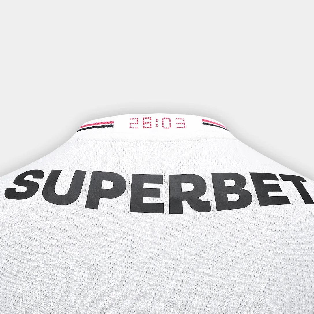 Camisa New Balance São Paulo 2025/26 I Jogador, vista lateral