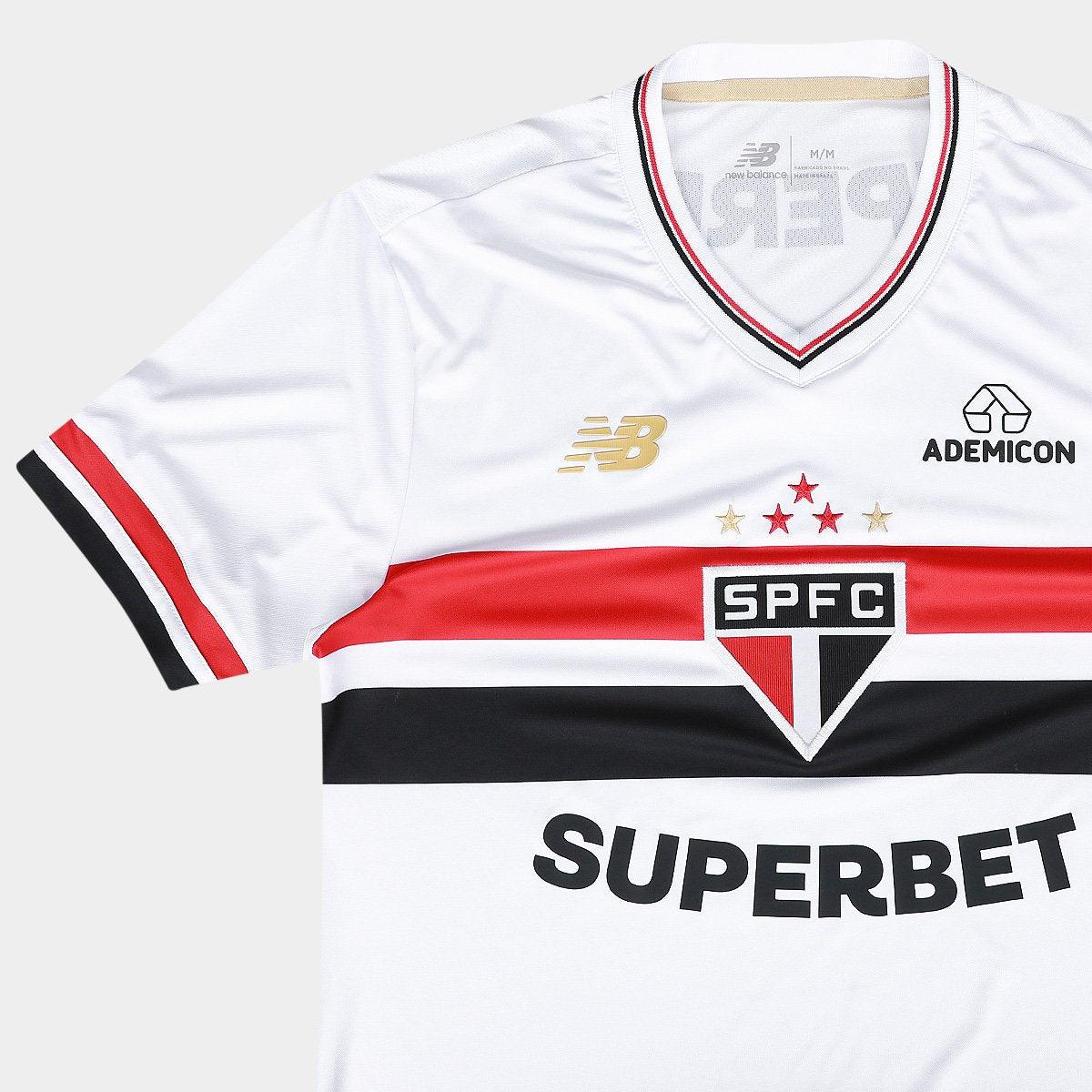 Camisa New Balance São Paulo 2025/26 I Arboleda N° 5, vista de costas