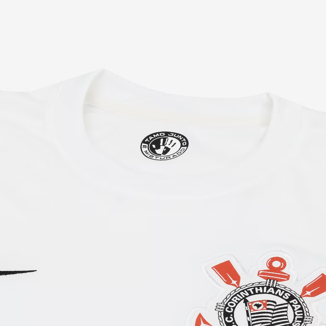 Camisa Nike Corinthians 2024/25 I Torcedor, detalhe da gola