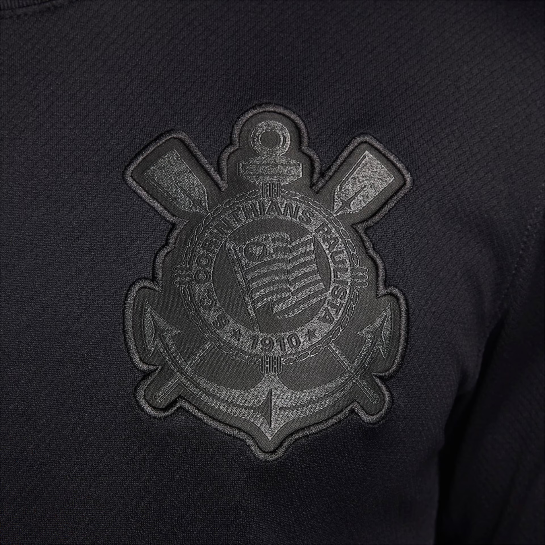 Camisa Nike Corinthians 2024/25 II Torcedor Com Patrocínios, detalhe do tecido