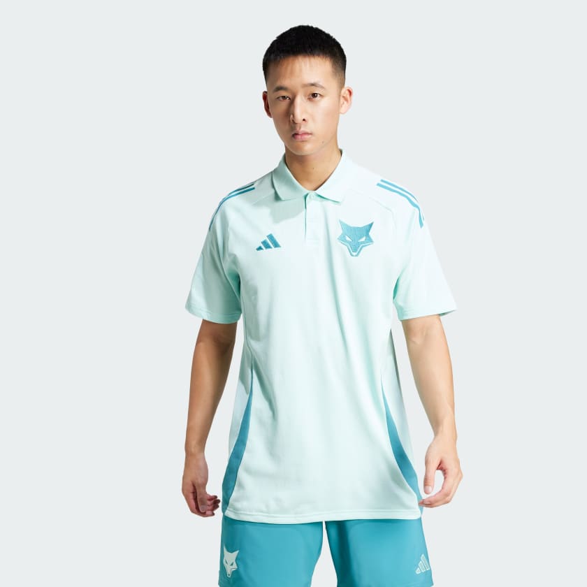 Polo Adidas Cruzeiro 2025/26, vista de frente