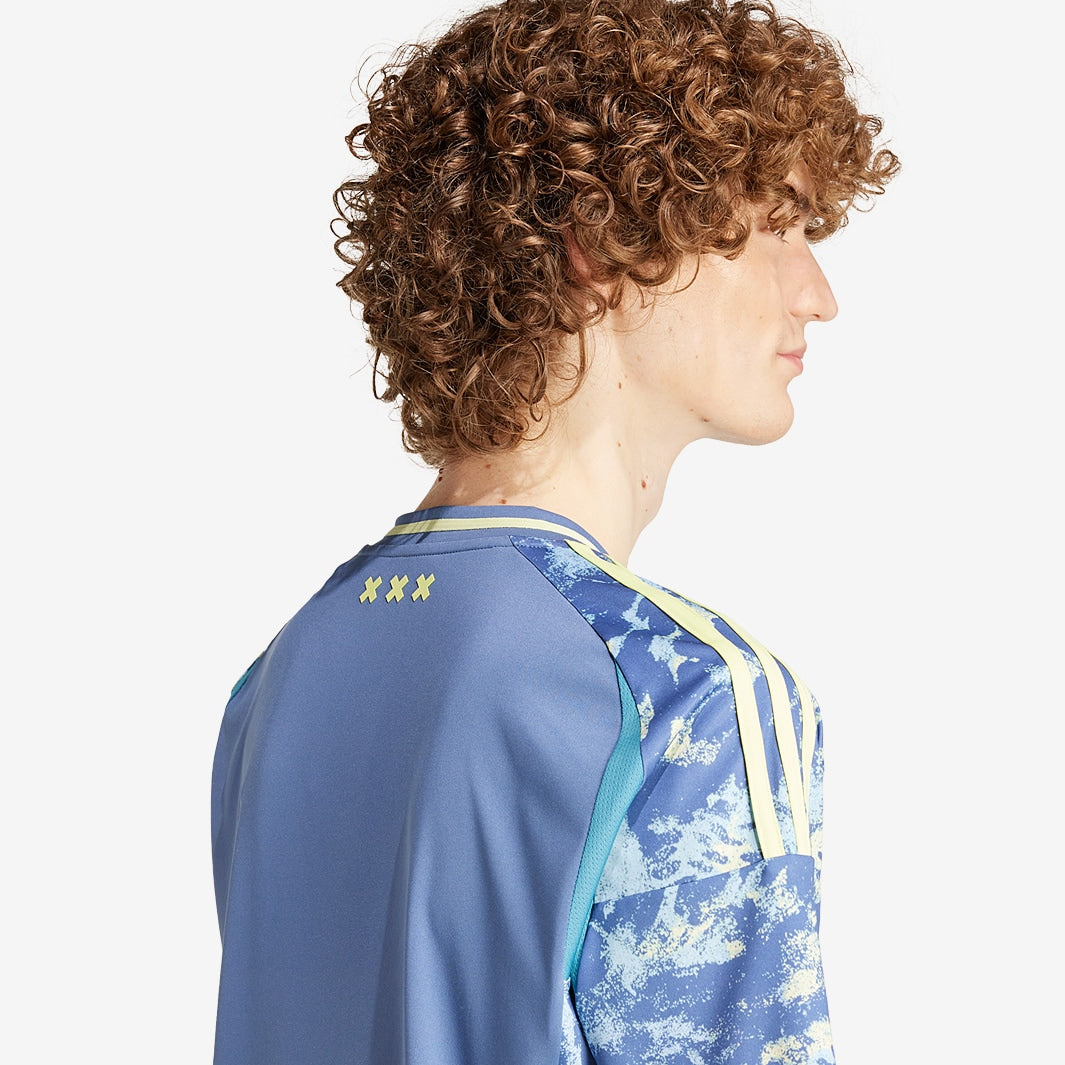 Camisa Adidas Ajax Amsterdam 2024/25 II, detalhe do tecido